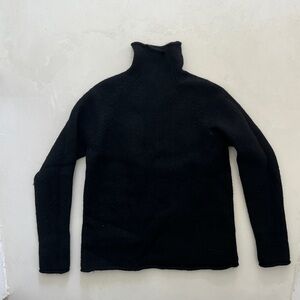 J. Crew Men's Classic Black Turtleneck Sweater